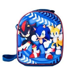 Sonic the Hedgehog 3D Lunch Bag Kid Boys Girls Shadow Tails Lunch Box Lunchbag